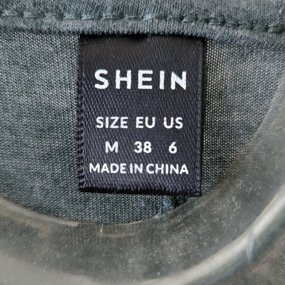 *3/$20 SHEIN Green Cuffed Sleeve V-Neck Maxi Dress NWOT Materity - Picture 2 of 6